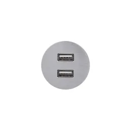 Električna utičnica USB punjač Round / Nezapečeničen