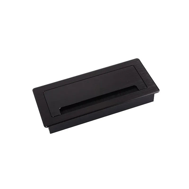 Priključak za kabel LUXURY s prigušivanjem 200 mm / Crna brušena