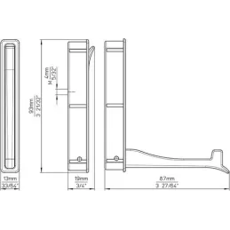 Sklopivi vješalica za ugradnju VERNON Mini / Brušeni nikal