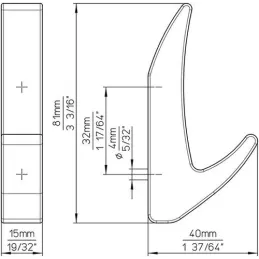 Vješalica KOS Mini / Staro zlato