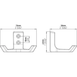 Vješalica VERTI Mini / Polirani aluminij