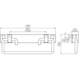 Ručka REST / Mat crna