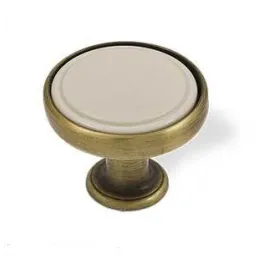 Gumb BERYL / Starobakrena - bež plastika