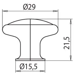 Gumb GARDE / Starosrebrna - ispucani porcelan