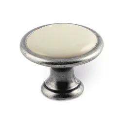 Gumb GARDE / StaroSrebrna - Slonovače porculan