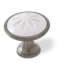 Tipka MAURO / Stari Srebrni - bijela plastika