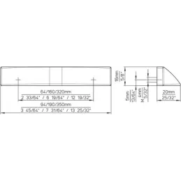 Ručka HEROS / sjajni krom
