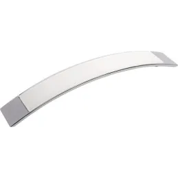 Ručka MOBILIAR / sjajni krom - bijela