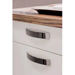 Ručka MOBILIAR / sjajni krom - crna