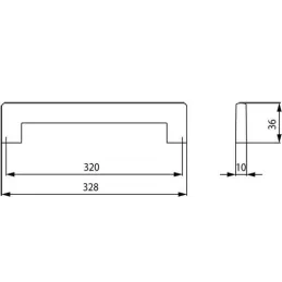 Ručka GALLA / Brušeni nikal