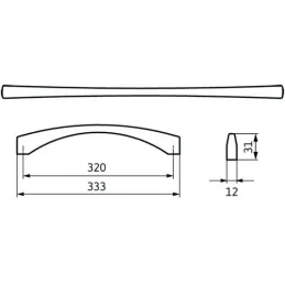 Ručica GALILEO / sjajni krom