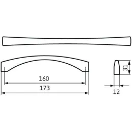 Ručica GALILEO / sjajni krom