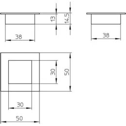Ručka za frezanje SIERRA 50mm / Nezrel