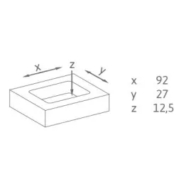 Rukohvat za frezanje DALLAS LONG 120mm / Nehrđajući čelik