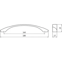 Ručka VARGAS / Plemeniti čelik