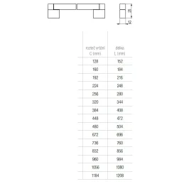 Ručka FRAME / Crna mat
