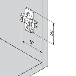 Križna podloga s tufnicama EXPANDO / Onyx