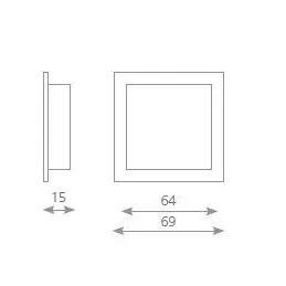 Ručka ALBAS / Aluminij