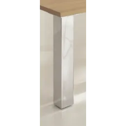 Noga za stol Čelična 80 x 80 / Sjajni krom