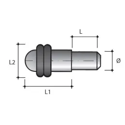 Staklena polica s crnim brtvilom / 10 komada