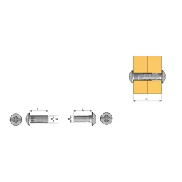 Set spojnih vijaka M6x30 / 50kom
