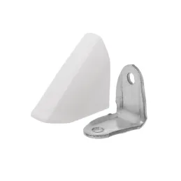 Kutnik od metala s PVC poklopcem - bijeli / 10 komada