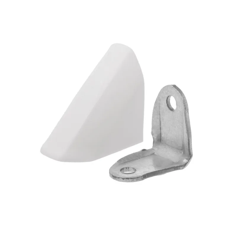 Kutnik od metala s PVC poklopcem - bijeli / 10 komada