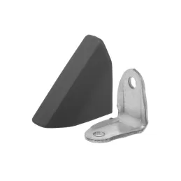 Metalni kutnik s PVC pokrovom - crna / 10 komada