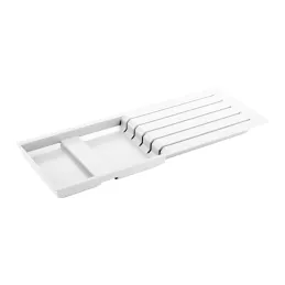 Plastični držač za noževe MILENIUM / Bijeli