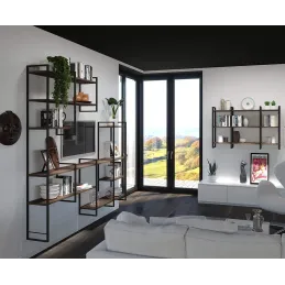 Sustav s policama YouK / Crna