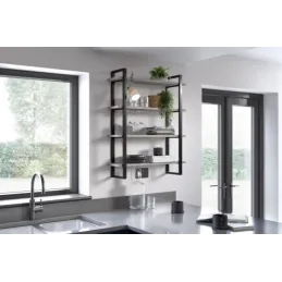 Sustav s policama YouK / Crna