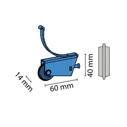 Donji koturač GAMA RAM