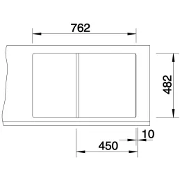 Inox sudoper Blanco TIPO 45 S Compact