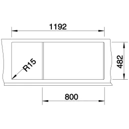Inox sudoper Blanco TIPO 8 S