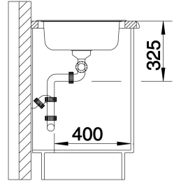 Inox sudoper Blanco TIPO 8 S