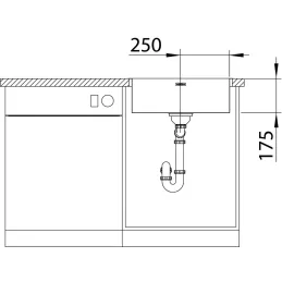 Inox sudoper Blanco SUPRA 500-IF