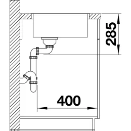 Inox sudoper Blanco SUPRA 500-IF