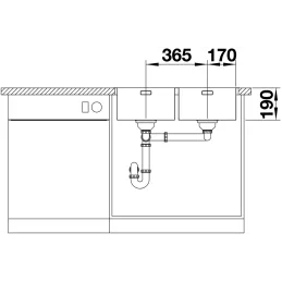 Nerđajući sudoper Blanco ANDANO 340/340-IF