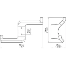 Vješalica ESOLINE / Brušeni čelik