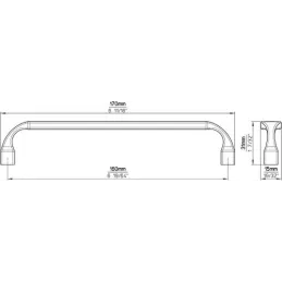 Ručko MESSE / Matirano brušeno zlato