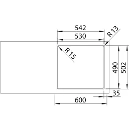 Nehrđajući sudoper Blanco SUPRA 400-IF/A