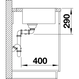Nerđajući sudoper Blanco ANDANO 500-IF/A / PushControl