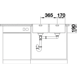Nerđajući sudoper Blanco ANDANO 500-IF/A / PushControl