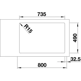 Nerđajući sudoper Blanco ANDANO 500-IF/A / PushControl