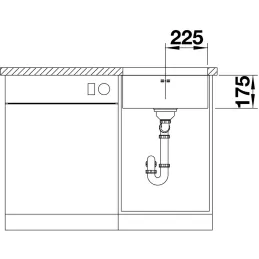 Kuhinjski sudoper Blanco SUPRA 400-U od nehrđajućeg čelika