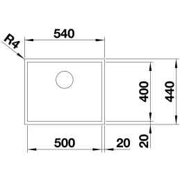 Nerđajući sudoper Blanco ZEROX 700- IF
