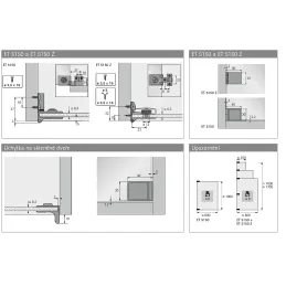 Zavjesa za staklena vrata bez bušenja / Mat nikl