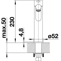 Baterija Blanco TRIMA / krom