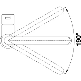 Baterija Blanco CANDOR S / polirani nehrđajući čelik / tuš