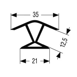 Kutna spojka 135° za soklu / Brušeni aluminij